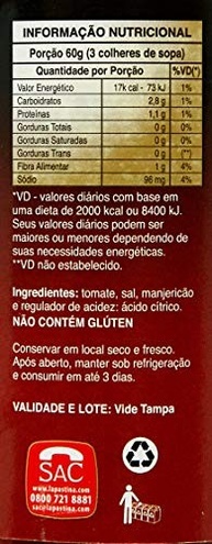 La Pastina Passata Rústica Com Manjericão 680G - imagem 3