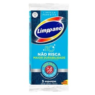 Esponja Limppano Antiaderente Não Risca - Embalagem com 3 Unidades - imagem 1