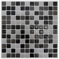 Pastilha Adesiva Decorativa Branca Cinza e Preta - Kit com 4 Placas 3M Fácil Aplicação - imagem 1