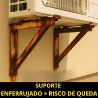 Suporte para Ar Condicionado 7.000 a 12.000 BTUs com Fibra Reforçada – Anti-Corrosão e Kit de Fixação Incluso - imagem 3