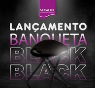 Secalux Banqueta Dobrável com Alça e Assento Preto – Linha Black | Conforto e Mobilidade em Qualquer Ambiente - imagem 4