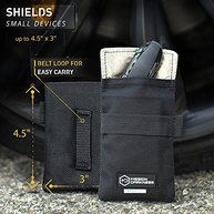 Mission Darkness Faraday Bolsa para Keyfobs (pacote com 2) // Capa protetora de blindagem RF para Smart Always On Chaves Transmissores de Segurança de Veículos Eletrônicos Pequenos - imagem 4