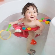 Brinquedo Infantil Bebê Premium Para Banho - Kit 4 Peças com Peneira e Bichinhos de Vinil com Som - Felix Magazine - imagem 3