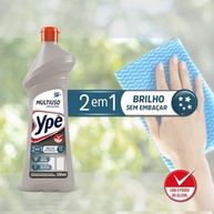 Ypê Limpador Multiuso com Álcool 500ml - Brilho sem Embaçar e Secagem Rápida - imagem 4