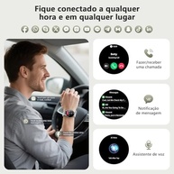 Smartwatch Redondo AMOLED 1.43" com Chamadas Bluetooth | 130+ Modos Esportivos | IP68 | Android/iOS - imagem 5
