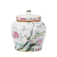 com-a-estampa-passaros-mae-memorial-de-para-amada-ceramica-elegante-floral-urna-e-a