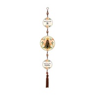 Adorno de Porta Nossa Senhora Aparecida com Frase Inspiradora - Madeira e Resina | Presente Ideal para Mães - imagem 3