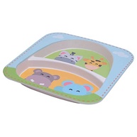 Conjunto para Refeição Infantil Eco-Friendly Safari em Bambu Natural com Estampas de Animais - imagem 5