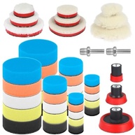 Kit de Almofadas de Polimento para Carro 44 Peças - Microfibra Reutilizável com Adaptadores M14 - imagem 2