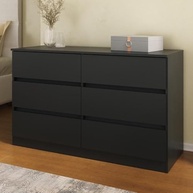 Cômoda com 6 Gavetas 120cm Multimóveis Mp4396 – Design Moderno e Espaço Organizado - imagem 2