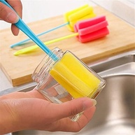 Escova Limpadora Multifuncional para Mamadeiras, Garrafas e Copos com Espuma Macia - imagem 3