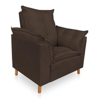 Poltrona de Amamentação com Puff - Conforto e Estilo para Mamães (Marrom) - imagem 5