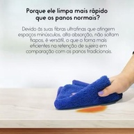 KIT 3 Panos Mágicos Akora Microfibra - Limpeza Profunda com Água, Sem Produtos Químicos - imagem 3