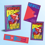 com-a-revolucao-classico-especial-edicao-e-marcador-de-george-bichos-postais-a-orwell-dos-a