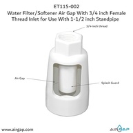 Espaço de Ar para Filtro/Amaciador de Água com Rosca 3/4" e Conexão para Tubo Vertical 1-1/2" ou 2" - imagem 3