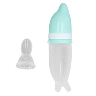 Conjunto Alimentador de Alimentos para Bebês com Colher de Silicone Segura e Mamadeira Integrada - imagem 1