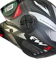 Capacete X Open Up Rapid Preto Fosco com Grafite - Segurança e Estilo para Sua Pilotagem - imagem 4