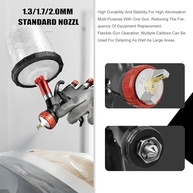 Kit de Pintura com Pistola de Ar LVLP A610 - Bicos 1,3/1,7/2,0mm, Regulador, Copo 650ml, Tintas e Acessórios - imagem 5