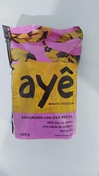 Bananada Com Uva Passa Ayê Zero Açúcar 280g - imagem 1
