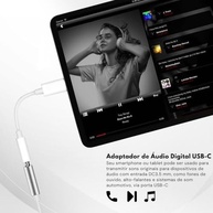 Adaptador USB-C para P2/P3 3.5mm com Chip DAC: Som de Alta Fidelidade em Qualquer Dispositivo - imagem 3