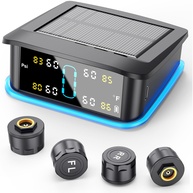 Monitore a Pressão dos Pneus com Segurança: TPMS Solar com 4 Sensores e Alertas Inteligentes - imagem 1
