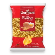 Germani Alimentos Macarrão Tortilhone Com Ovos Germani 500G Massa Tortilhone De Sêmola Com Ovos Pasta Tortiglioni All Uovo Vermelho Ressaltando O Sabor Dos Molhos Receita Caseira Desde 1892 - imagem 2