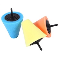 Almofada de Polimento em Forma de Cone para Rodas de Carro – Espuma Reutilizável com Furadeira - imagem 4