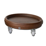 Prato com Roda 25cm Alpe Chocolate - Silicone Resistente com Reservatório de Água - imagem 2
