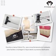 Cadeira de Escritório Ergonômica com Estofado de Mesh Amarela - Conforto e Saúde para Longas Jornadas - imagem 4