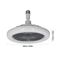 Ventilador de Teto Pequeno com Luz LED e Controle Remoto | 85-265V para Ambientes Internos e Externos - imagem 3