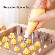 Conjunto de Sacos de Confeitar Anti-Explosão 31cm com 14 Pontas - Kit Completo para Decoração de Bolos e Sobremesas - imagem 5