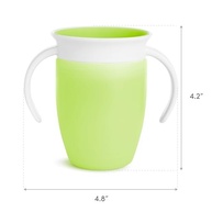 Copo Infantil Munchkin Miracle 360 Azul/Verde - Sem Bico, Antiderrapante, 200ml, Pacote com 2 - imagem 4