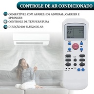 Controle Remoto Universal para Ar Condicionado – Compatível com Carrier, Springer e Admiral - imagem 4