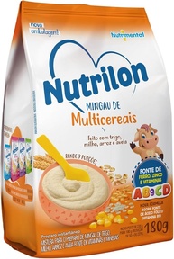 Nutrilon Mingau Multicereais 180G - Feito Com Trigo Milho Arroz E Aveia Fonte De Ferro Zinco E Vitaminas - imagem 1