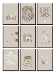 9 Peças Arte de Parede Cristã Jesus - Telas Minimalistas com Versículos Bíblicos para Decoração Religiosa - imagem 1