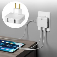 Adaptador Tomada Articulado Giratório 360° com USB - Essencial para Viagens e Casa - imagem 3