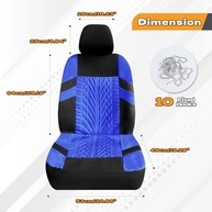 2 peças de capa de assento dianteiro de carro com 2 capas de encosto de cabeça, capas de assento respiráveis à prova d'água para assentos dianteiros, protetor universal de assento acessórios - imagem 3