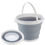 Balde de Silicone Dobrável 5L com Alça - Leve, Compacto e Multiuso para Limpeza e Atividades Externas - imagem 2