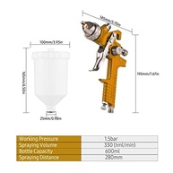 Tomshin HVLP Pistola de Pintura Profissional com 3 Bicos - Atomização Fina e Design Ergonômico - imagem 4