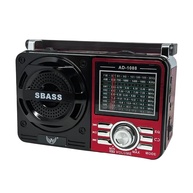 Rádio Portátil 1088 Bluetooth Bivolt: Som em Qualquer Lugar com USB, SD, Aux e Pilhas! - imagem 1