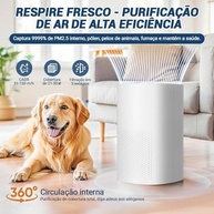 Purificador de Ar com Filtro HEPA 5 Camadas - Tecnologia Antibacteriana Avançada - imagem 4