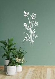 Adesivo Decorativo Floral para Box de Banheiro com Borboleta - Estilo Natural - imagem 5
