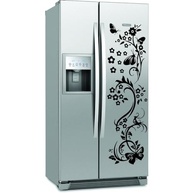 Adesivo Decorativo Floral com Borboletas - Transforme sua Parede ou Geladeira com Estilo! - imagem 2