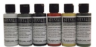 BADGER SNR-216 60 ml, branco, cinza, preto, vermelho marrom, verde-oliva, neutro, pacote com 6 tons - imagem 2