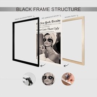 Pôster Funky Girl Aesthetic Preppy - Arte de Parede Moderna em Preto e Branco com Estilo Vintage - imagem 5