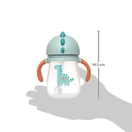 Copo com Canudo Mágico Dino da Buba - 240ml com Dispositivo que Acompanha o Líquido - imagem 4