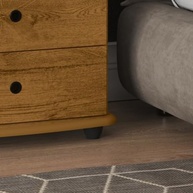 Mesa de Cabeceira de Luxo com 3 Gavetas em Freijó - Design Moderno e Funcional - imagem 4