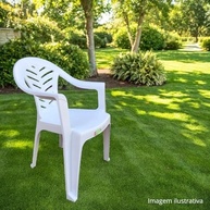 Cadeira Poltrona Tambaú Branca com Braço Plastex – Conforto e Estilo para Ambientes Internos e Externos - imagem 3