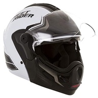 Capacete Mixs MX Captiva Robocop Escamoteável com Viseira Solar Interna - Branco - imagem 5