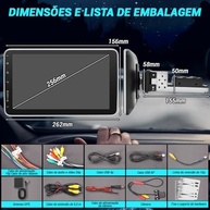 Central Multimídia 10 Polegadas Rotativa com CarPlay e Android Auto - GPS Integrado - imagem 5